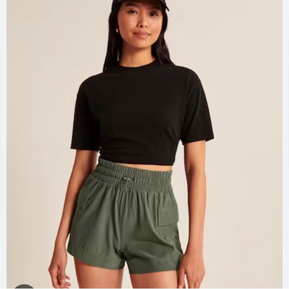 Abercrombie Green Traveler Shorts